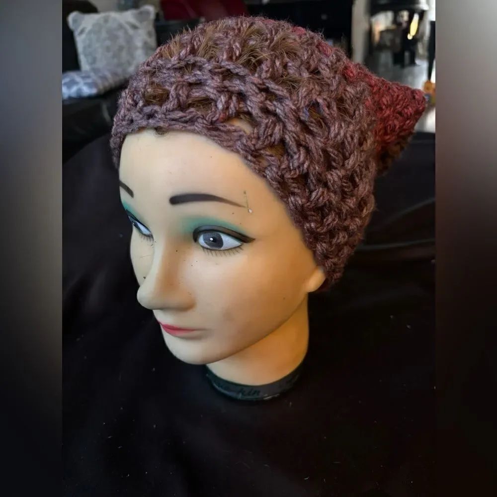 NEW Handmade Crocheted Adult Hat - Picture 4 of 9